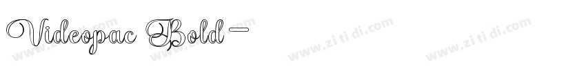 Videopac Bold字体转换